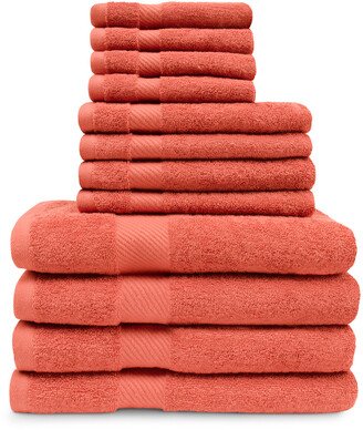 Highly Absorbent 12Pc Egyptian Cotton Towel Set-AG