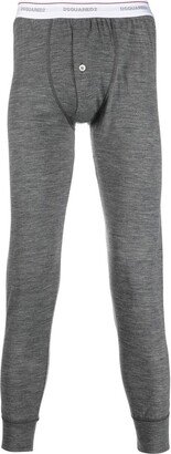 Logo-Waist Pajama Bottoms