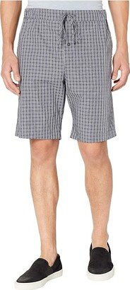 Night Day Short Woven Pants (Grey Check) Men's Pajama