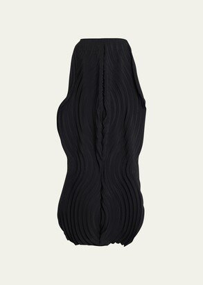 Resonant Pleats Maxi Skirt