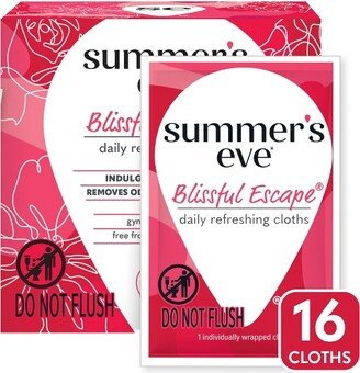 Summer's Eve Feminine Cleansing Wipes - Blissful Escape - 16ct