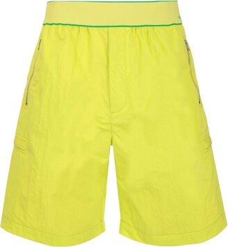 Elasticated Waistband Reverse Logo Shorts