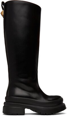 Black Roman Stud Boots-AA