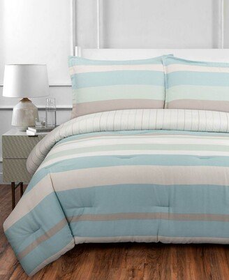 Nouvelle Home Coastal Stripe King Comforter Set