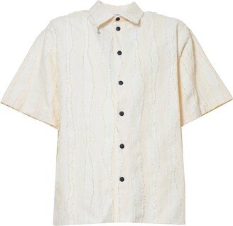 Textured Finished Short-Sleeved Shirt