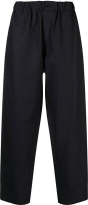 Elasticated Straight-Leg Trousers-AC