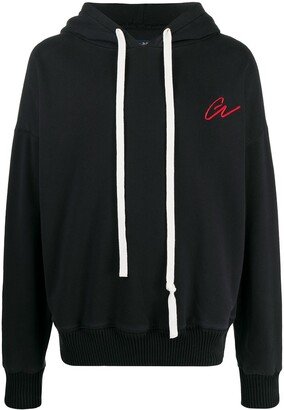 Slouchy Logo Embroidered Hoodie