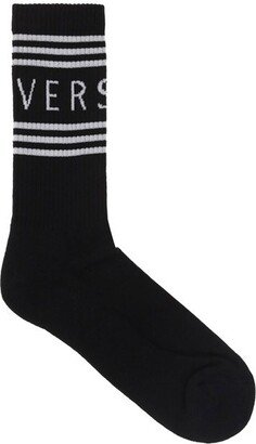 Logo Intarsia Socks-AW