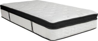 Capri Comfortable Sleep 12 Inch CertiPUR-US Certified Memory Foam & Pocket Spring Mattress, Twin Mattress in a Box