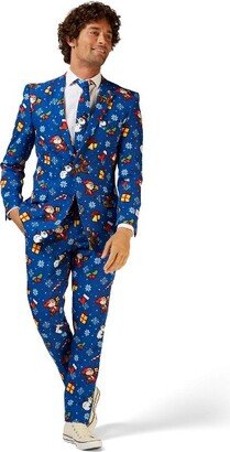 OppoSuit Men' Chritma Suit - Merry Pixma - Multicolor - Size: US 48