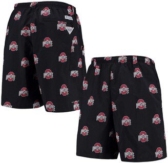 Men's Black Ohio State Buckeyes Backcast Ii 8 Omni-Shade Hybrid Shorts