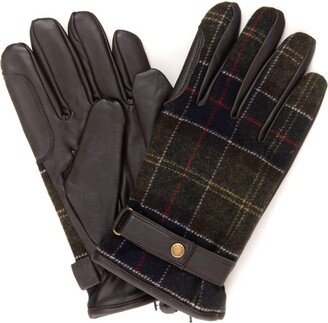 Tartan Panelled Gloves