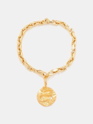 Drop Coin 24kt Gold-plated Bracelet