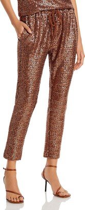 Oxford Womens Sequined Viscose Skinny Pants