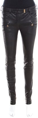 Black Skinny Leather Pants S