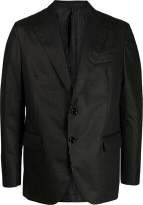 Single-Breasted Cotton-Blend Blazer-AB