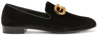 Leopoldino velvet loafers