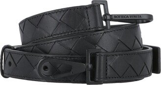 Intrecciato Woven Leather Handbag Strap