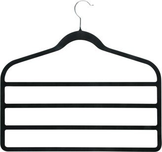 Non-Slip Velvet 4 Tier Pants Hangers, Pack of 4