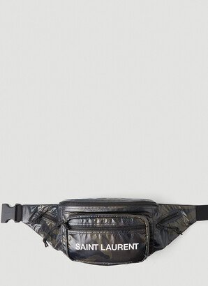 Logo Print Camouflage Belt Bag - Man Belt Bags Black One Size