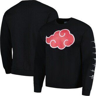 Men's and Women's Black Naruto Graphic Fleece Sweatshirt