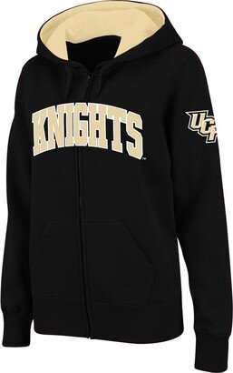 Women's Stadium Athletic Black Ucf Knights Arched Name Full-Zip Hoodie