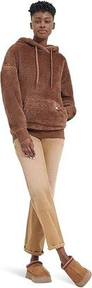 Loyra Sherpa Hoodie (Cedar Bark) Women's Clothing