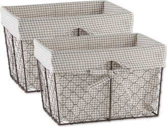 DII Chicken Wire Print Liner Basket