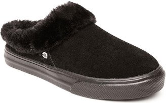 Windy Womens Suede Faux Fur Lined Slip-On Sneakers