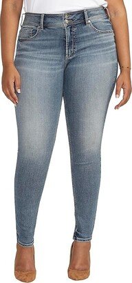 Plus Size Suki Mid-Rise Skinny Jeans W93175ECF219 (Indigo) Women's Jeans