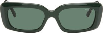 Green Hailey Bieber Edition Rectangular Sunglasses