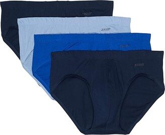 Essentials 4-Pack Bikini Brief (Navy/Cobalt/Porcelain/Navy) Men's Underwear