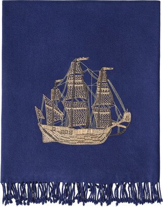 Ship Embellished Throw