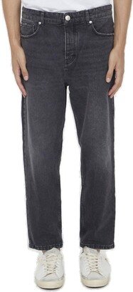 Straight-Leg Tapered Slim-Fit Jeans