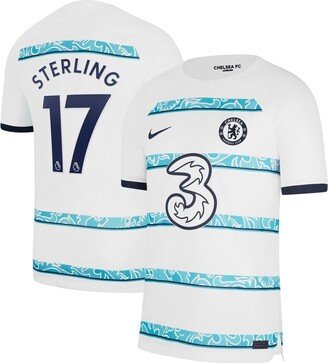 Men's Raheem Sterling White Chelsea 2022/23 Away Breathe Stadium Replica Player Jersey