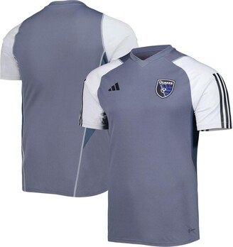 Men's Gray San Jose Earthquakes 2023 On-Field Training Jersey