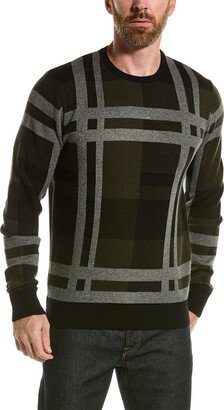 Fine Gauge Plaid Crewneck Sweater