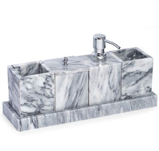 Vanity 5 Piece Marble Cloud Grey Set