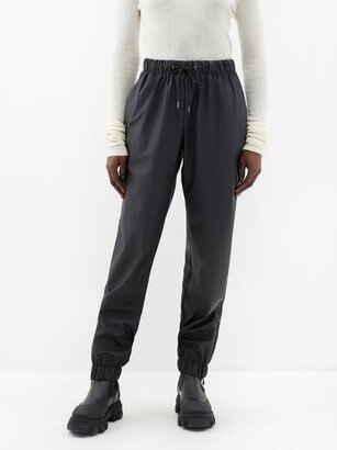 Waterproof Drawstring-waist Track Pants