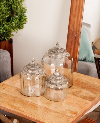 Studio 350 Clear Glass Traditional Decorative Jar