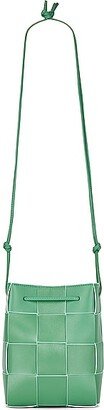 Small Bucket Crossbody Bag in Sage