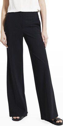 Terena Precision Ponte Cropped Wide-Leg Pants