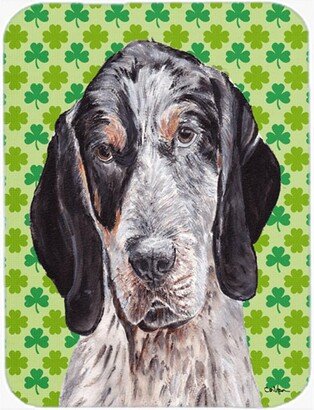 SC9721LCB Blue Tick Coonhound Large Size Lucky Shamrock St. Patricks Day Glass Cutting Board