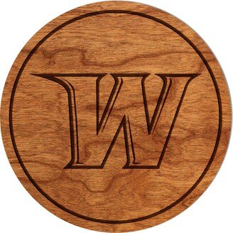 Wingate University Bulldogs Coaster - Crafted From Cherry Or Maple Wood | Wu-AA