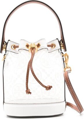 T Monogram transparent bucket bag