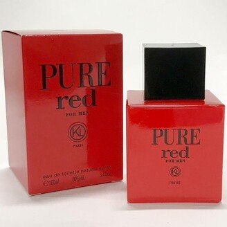 Karen Low ampured34s Pure Red 3.4 oz Eau De Toilette Spray for Men