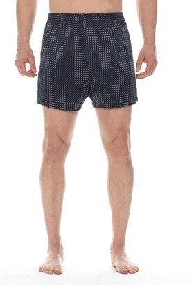 Men's Dot-Print Silk Boxers