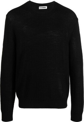 Crew Neck Wool Jumper-AA