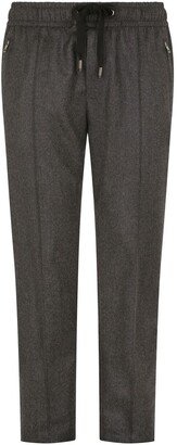 Cropped Drawstring Trousers-AD