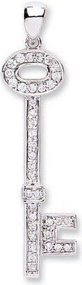 Cervin Blanc White Gold Diamond Key